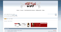 Desktop Screenshot of forum.martial-way.com